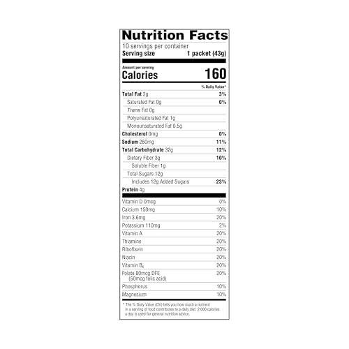 AMAZON GROCERY, MAPLE & BROWN SUGAR INSTANT OATMEAL, 15.1 OZ, 10 CT
