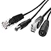 OdiySurveil 2Kits Passive PoE Injector and Splitter Kit with 5.5x2.1 mm DC Male and Female Connector(White and Black)