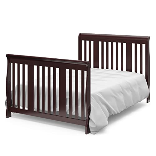 Storkcraft Portofino 5in1 Convertible Crib and Changer (Espresso