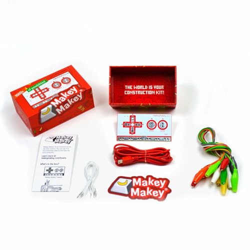 Makey Makey STEM Kit from Joylabz, Educational Science Kits, 1000s of Engineering and Computer Coding Activities, Hands-on Technology Learning Fun, Engineering Kits for Kids, STEM Kits