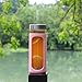 Kodrine 20oz Glass Tumbler with Straw and Lid Reusable Ice Coffee Cup- BPA Free Pink