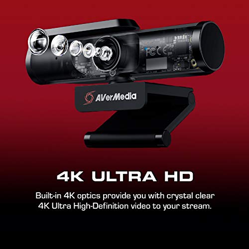 AVerMedia Live Streamer CAM 513. A Plug & Play USB 3.0, 4K UHD, Wide-Angle Lens Webcam (PW513) - Image 4