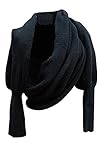 niceeshop(TM) Unisex Warm Cable Knit Long Wrap Shawl Circle Scarf with Sleeve