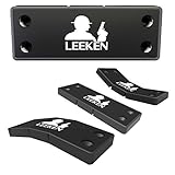 leeken Gun magnet mount with 3M tape & Holster- Multi angle Adjustable design never damage car or desk-Rubber Coated 43 Lbs Rated -concealed holder for Handgun,fit for all surface