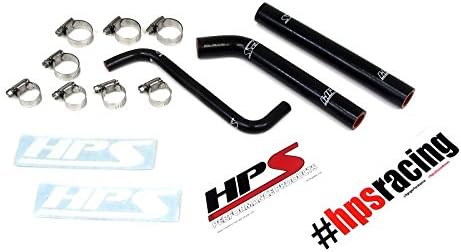 Honda 04-09 TRX450R HPS Black Reinforced Silicone Radiator Hose Kit