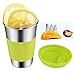 Stainless Steel Cups, Spnavy 16 OZ 18/8 Steel Stackable Durable Pint Cup Tumbler for Kids and Toddlers, Beer Glasses for Pubs, Bars, Restaurants, Travel, Outdoor, Camping, Everyday Use - 4 Pack