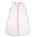 Hudson Baby Unisex Baby Muslin Cotton Sleeveless Wearable Sleeping Bag, Sack, Blanket, Damask, 12-18 Months