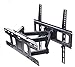 KECOBESTYEE Full Motion Articulating Dual Arm Tilt TV Wall Mount Bracket for 20-55 Inch LCD LED Plasma Flat Panel Screen VESA up to 400x400mm, 110lbs Weight Capacity, Includes HDMI Cable And Level
