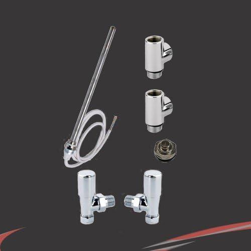 300 Watt Dual Fuel Kit for Heated Towel Rails Electric Element, Valves, T Piece Amazon.co.uk