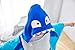 Anikea Kids Hooded Beach Bath Towel, 100% Cotton, 27.5 x 55 Iches, Shark