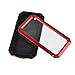 iPhone SE/5S/5 Case, Extreme Hard Military Heavy Aluminum Metal Armor Tank Gorilla Glass Shockproof Rainproof Water Resistant Weatherproof Port Protection Cover Case for iPhone SE/5S/5(red)