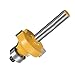 Yakamoz 4Pcs 1/4 Inch Shank Round-Over Router Bits Corner Rounding Edge-Forming Roundover Beading Router Bit Set | 5/16
