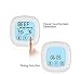 LUOYIMAN Meat Thermometer Kitchen Timer Digital Cooking Thermometer 100 Seconds Countdown Timer (White)