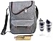 Wine Bottle Carrier 2 Bottle Capacity with Wine Glasses and Cheese Board Set Wine Bag for Wine Lover Gifts and Picnic | Insulated Wine Tote Bag with Handle and Shoulder Strap