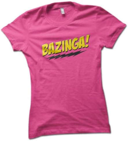 Bazinga Ladies T-Shirt Choice of 8 Colours in Sizes S to XL