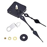 Mudder DIY Clock Movement 2 Hands, 3/10 Inch Maximum Dial Thickness, 4/5 Inch Total Shaft Length