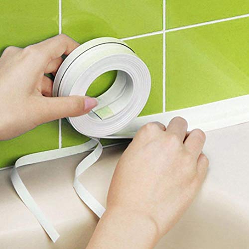 kemilove Kitchen Bathroom Wall Sealing Tape Waterproof Mold Proof Adhesive Tape - Thumbnail 4