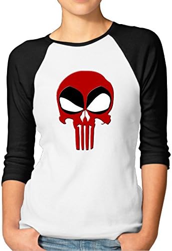 Women's Baseball Shirts Punisher Frank Castle Comic Baseball Tees