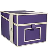 Semikolon Multimedia CD/DVD/Photo Storage Box, Plum (31818)