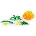 Coolplay DIY 3D Crystal Puzzle Model Decoration Gift - Rose Yellow