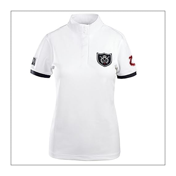 Horze-Ladies-Cool-Competition-Short-Sleeve-Shirt-Large-White