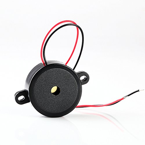 12V High-decibel Audible Electronic Buzzer Beeper Continous Beep Black