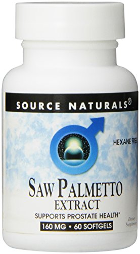 Source Naturals Saw Palmetto Extract 160mg, Supports Prostate Health, 60 Softgels