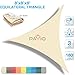 Patio Paradise 8' x8'x 8' Beige Sun Shade Sail Triangle Canopy - Permeable UV Block Fabric Durable Outdoor - Customized Available…