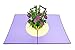PopLife Purple Morning Glory 3D Pop Up Mother's Day Card - Flower Anniversary, Happy Birthday, Thank You, Valentine's Day - for Mom, Daughter, Sister, Wife, Grandma, Step-mom