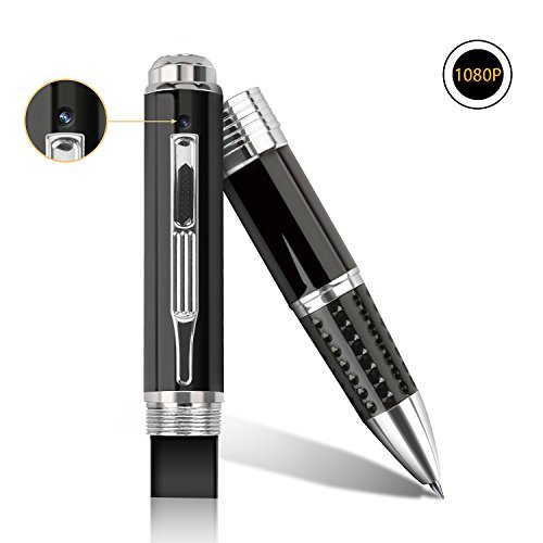 Spy Pen with Surveillance Hidden Camera - 1080P Full HD Hidden Pen Recorder No Audio for Surveillance With Loop Recording/Motion Detection/Plug and Play to PC & Mac