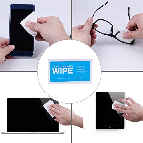 Monitor Wipes - Pre-Moistened Electronic Wipes, Surface Cleaning for Computers, Cell Phones, Sunglasses, LCD Screens, Monitor - Quick Drying, Streak-Free, Ammonia-Free - Screen Wipes