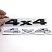 LZLRUN Car Metal Stickers 4x4 Limited Emblem Decals for Jeep Trucks Off-road SUV Car Body Sticker (BLACK 4X4)
