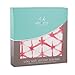 aden + anais Silky Soft Stroller Blanket, 100% Viscose Bamboo Muslin, 4 Layer Lightweight and Breathable, 27.5 X 27.5 inch, Berry Shibori - Pink
