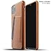 Mujjo Full Leather Wallet Case for Apple iPhone 11 Pro Max | 2-3 Card Holder Pocket | Premium Soft Supple Leather, Unique Natural Aging Effect (Tan)