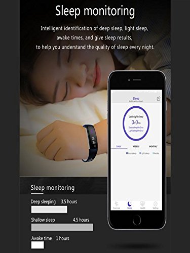 Boofab Fitness Tracker Watch, Q6 Smart Sports Bracelet with Blood Pressure Monitor,IP68 Waterproof Activity Tracker with Calorie Counter Watch Pedometer Sleep Monitor Bands for Women Men (Gray)