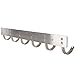 WEBI SUS 304 Coat Bath Towel Hook Rail Bar with 6 Hooks, for Bedroom, Bathroom