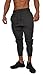 YoungLA Mens Slim Fit Joggers Fitness Sweatpants Gym Training 204 Charcoal Large