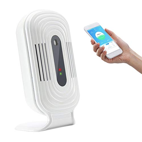 AutumnFall LCD Digital Air Quality Monitor PM2.5/TVOC/HCHO/CO2 Detector Gas Analyzer Tool (White)