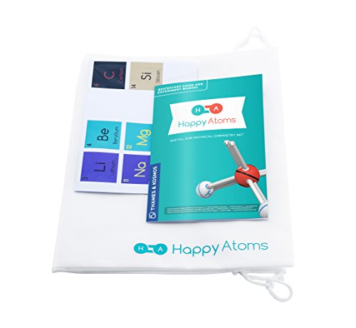 Happy Atoms Magnetic Molecular Modeling Complete Set | Intro to Atoms, Molecules, Bonding, Chemistry | Create Thousands of Molecules, 216 Activities, Plus Free Educational App for iOS, Android