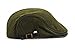 YCHY Men's Knitted Wool Duckbill Hat Warm Newsboy Flat Scally Cap (Army green02)