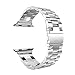 YISUYA 42mm Apple Watch Band, Solid Stainless Steel Metal Replacement Strap Classic Apple iWatch Wrist Band with Double Button Folding Clasp Silver
