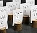 Celezar 100% Natural - Wedding Wooden Card Holders - Best Card Holder - Table Number Stands for Home Party Decorations – Price Card Holder for Business - 15pcs