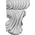 Ekena Millwork COR03X01X05SC 3 7/8-Inch W x 1 1/4-Inch D x 5 1/4-Inch H Scroll Leaf Corbel