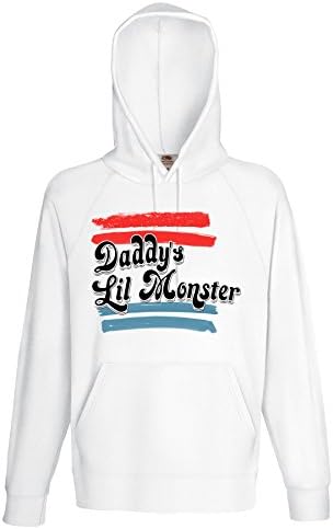 Suicide Squad Hoodie Joker Harley Quinn T-Shirt Monster Style Mens Womens Tee White