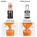 Aicok Smoothie Blender, Blender 1200W, 28000RPM High Speed Professional Blender with LED Smart One Touch, 6 Blade for Shakes and Smoothies with 35oz and 28oz Tritan Travel Cups, Black