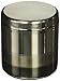 nu steel Triune Q-tip Jar Holder in 3-Tone Shiny Gray Stainless Steel for Bathrooms & Vanity Spaces