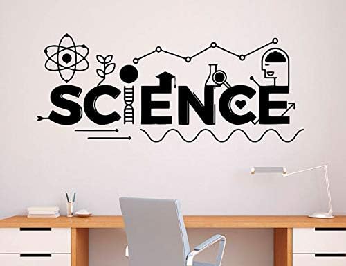 Crjzty Science Wall Decal Vinyl Sticker School Education Home Office Art Design Murals 103 * 42cm