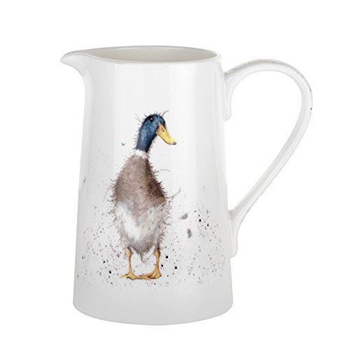 Duck Blue Brown WRENDALE Large Porcelain JUG 15CM X 9.5CM X 15CM - 0.6L
