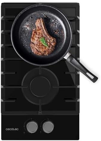 Table de Cuisson à Gaz 2 Feux Bolero Squad GN 2200F Glass Black