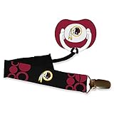 Baby Fanatic Pacifier with Clip - Washington Redskins